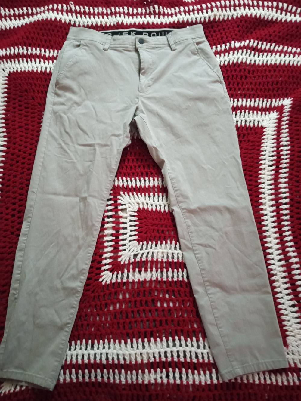 Project Raw Men's Slim Light Gray Chinos